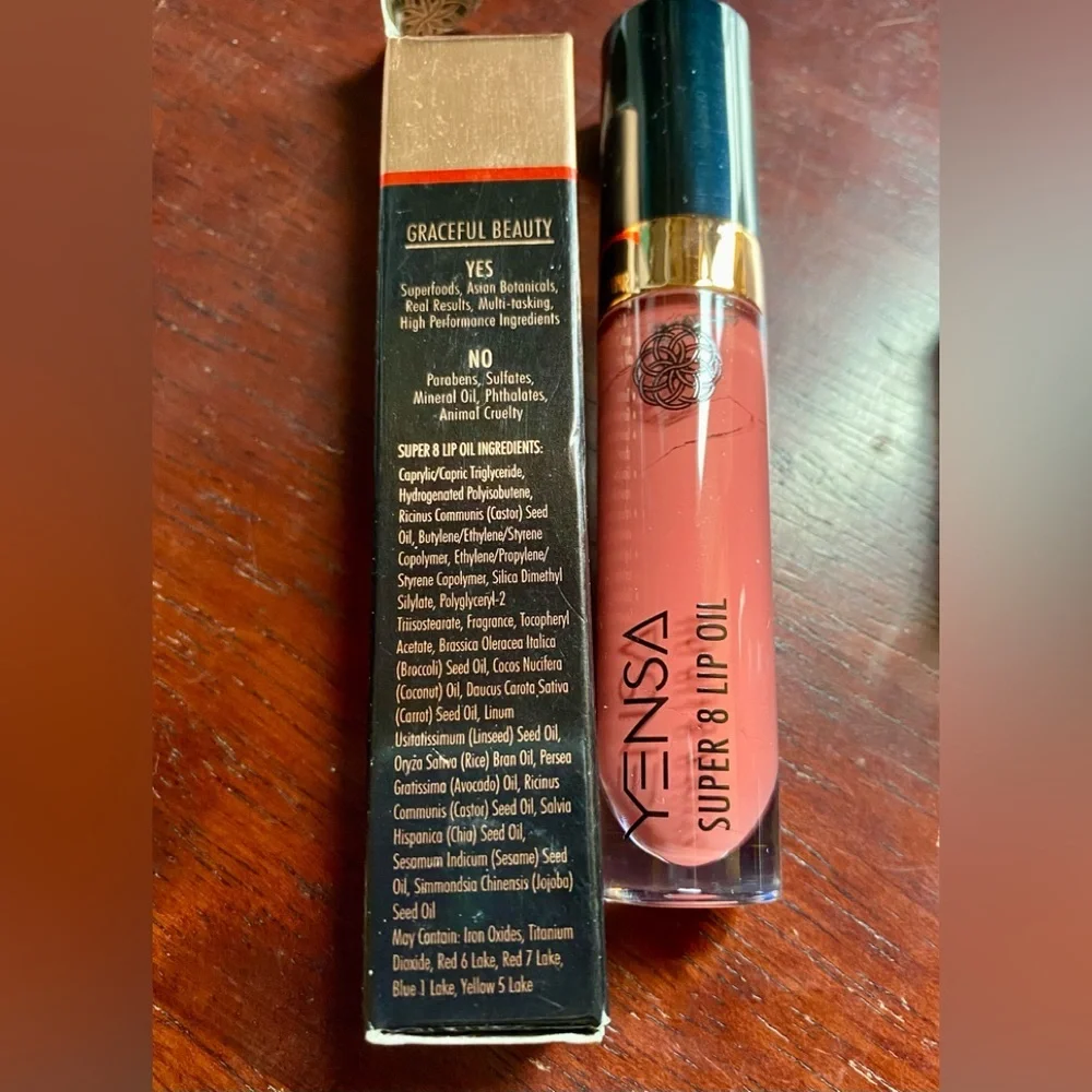 💥YENSA Super 8 Lip Oil Luxe Lip Color Modern Nude & NCLA Beauty Lip Balm💥 NIB